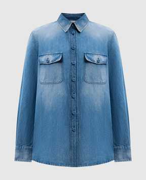 Gabriela Hearst John Austin blue denim shirt 1241151T120