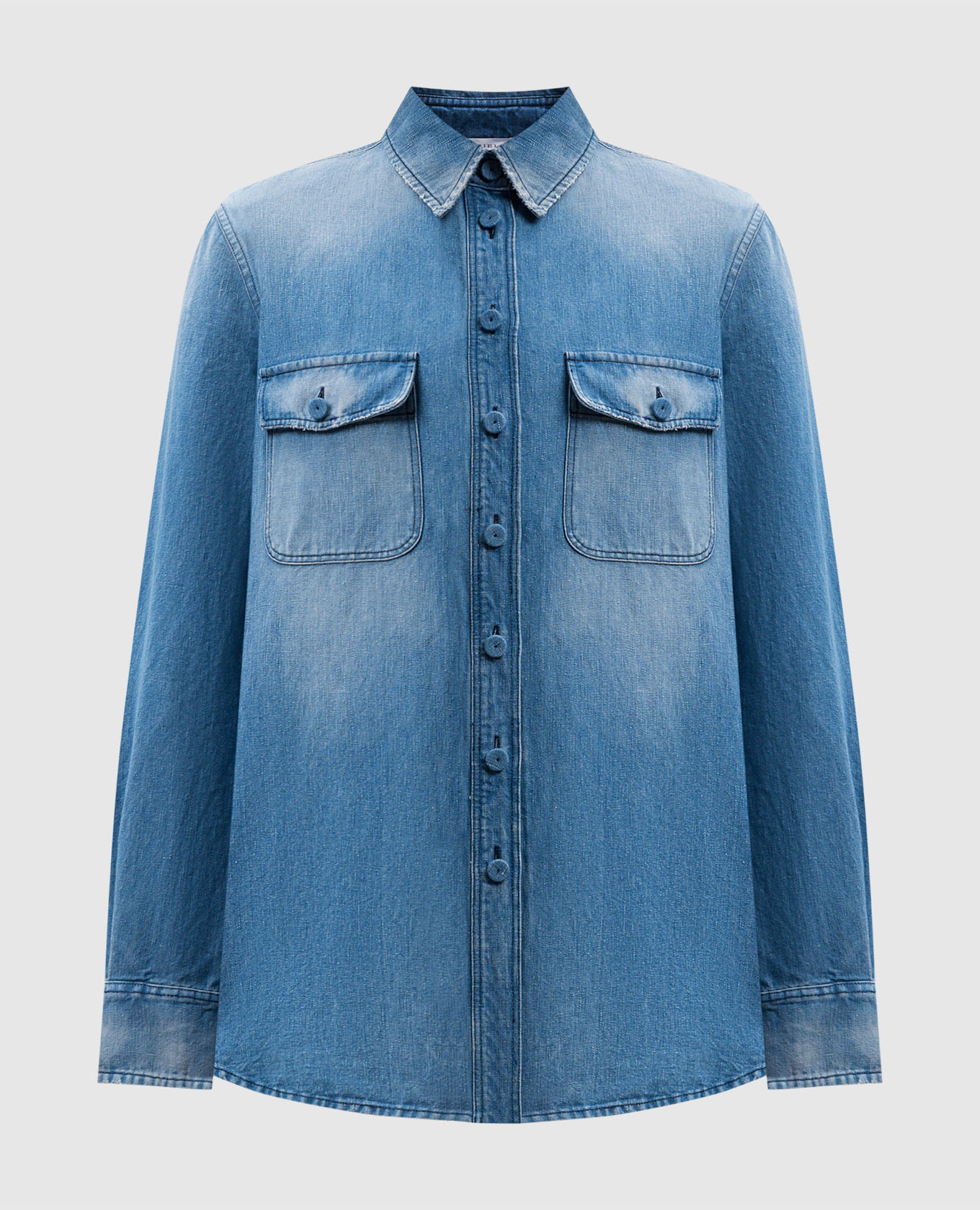 John austin blue denim shirt gabriela hearst