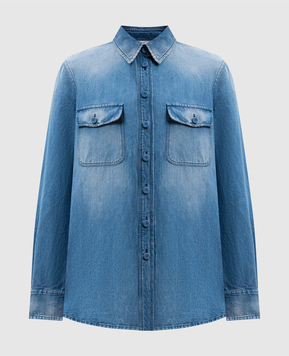 John Austin blue denim shirt