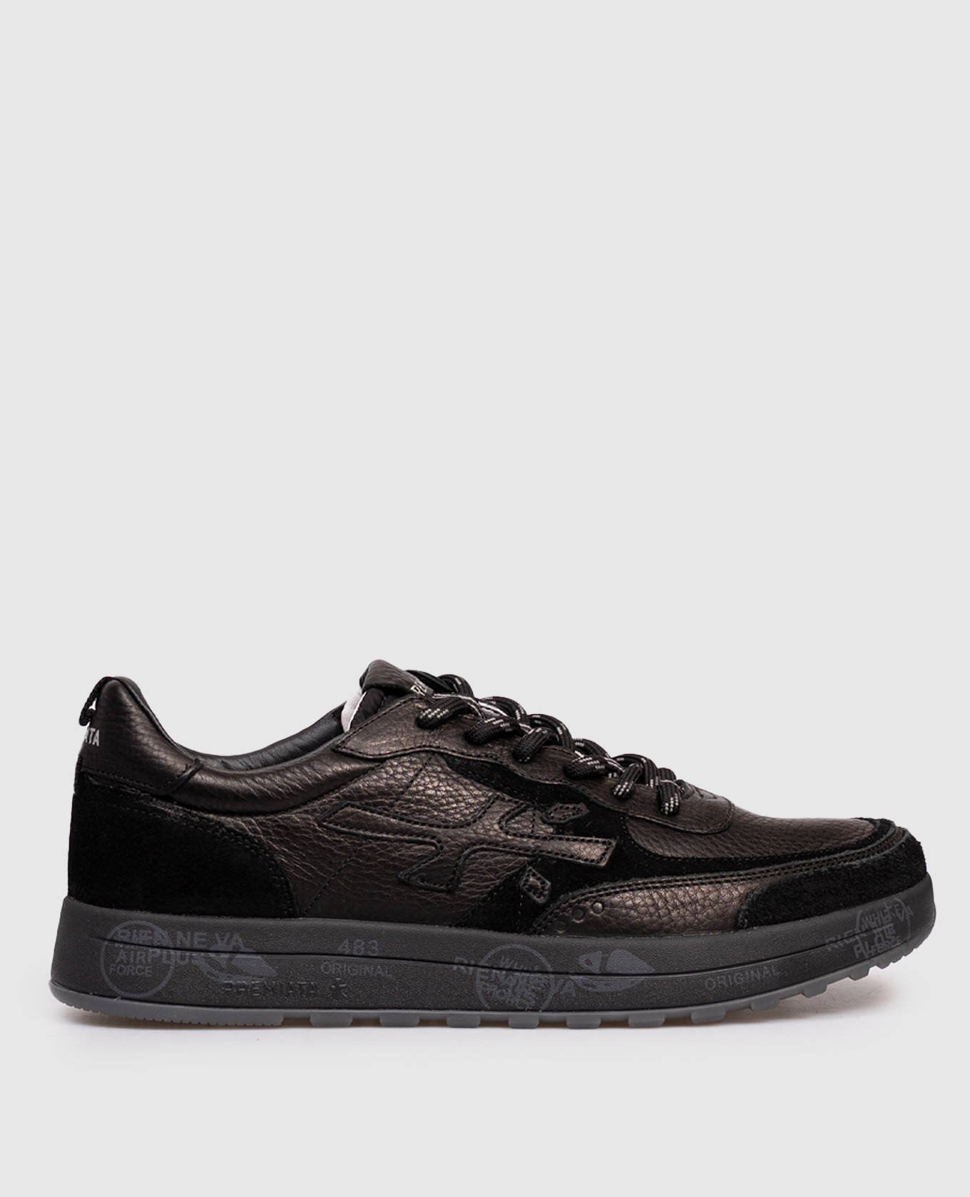 Black leather sneakers NOUS Premiata