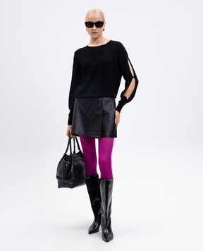 Twinset Black jumper with logo pattern 252TF3032