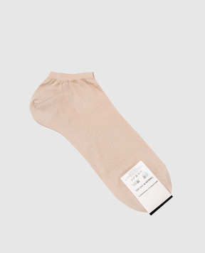 RiminiVeste Beige Chiffon mini socks CHIFFONMINI