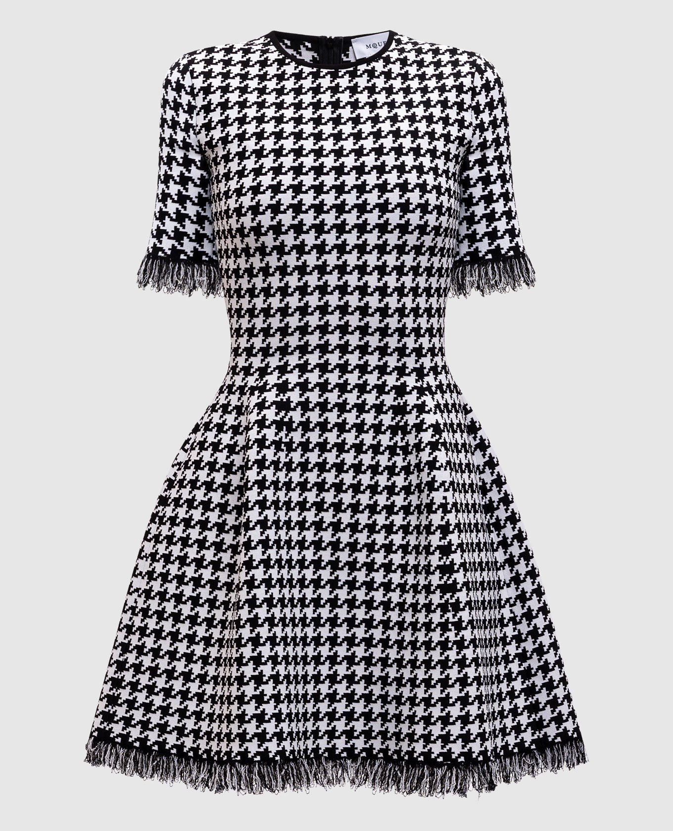 

Patterned mini dress Alexander McQueen, White