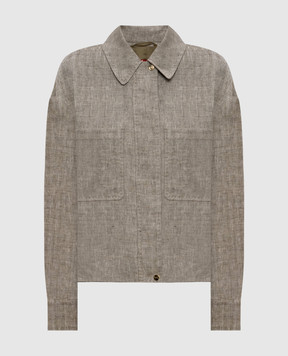 Max Mara Beige LUCAS linen jacket LUCAS