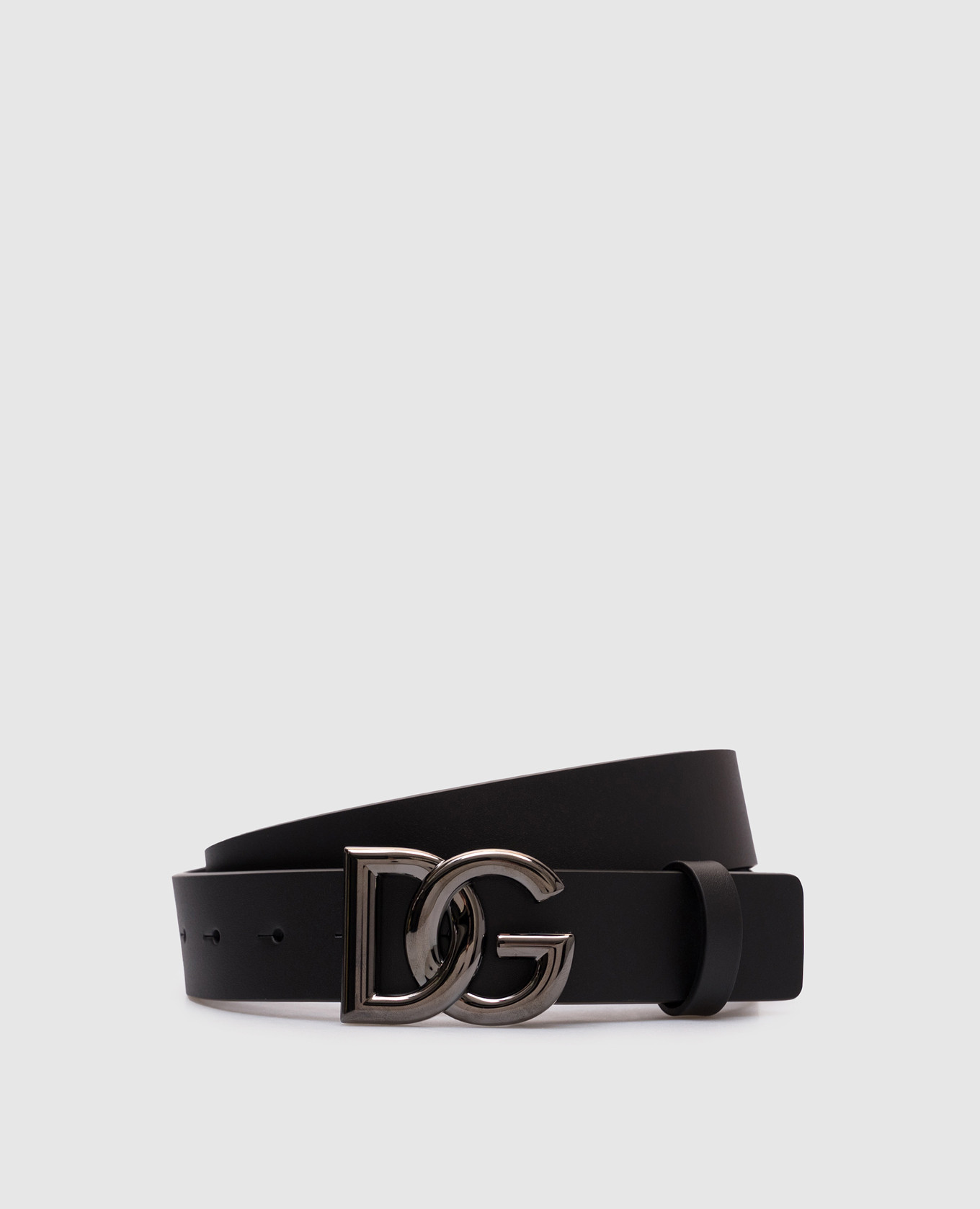 

Black leather belt with monogram logo Dolce&Gabbana