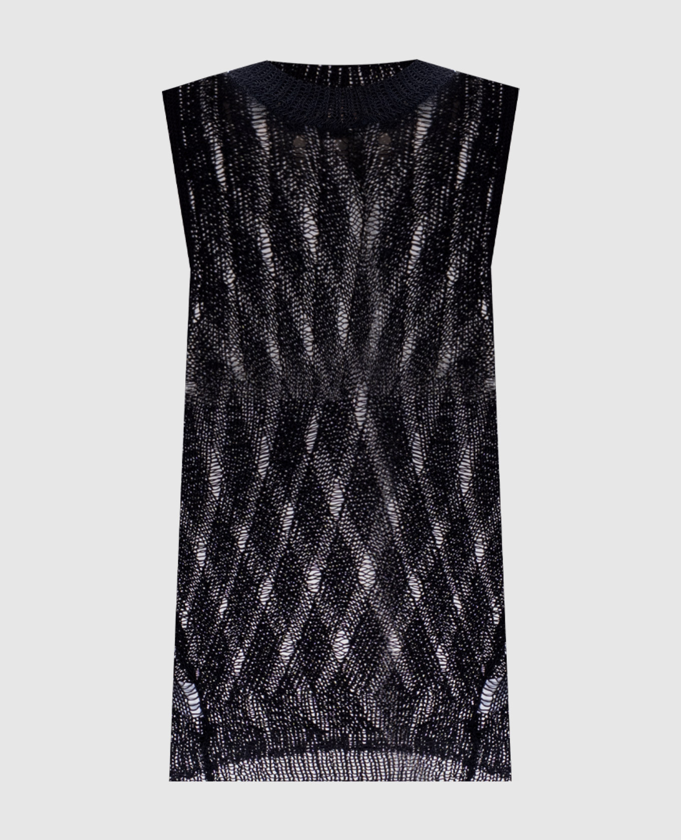 

Black top with openwork pattern Solotre