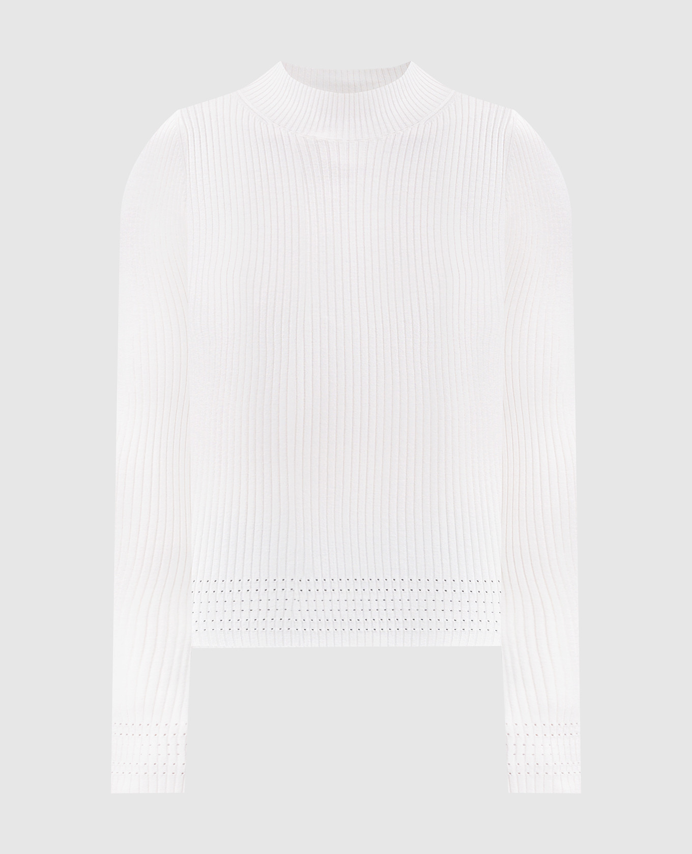 Beige ribbed golf Twinset