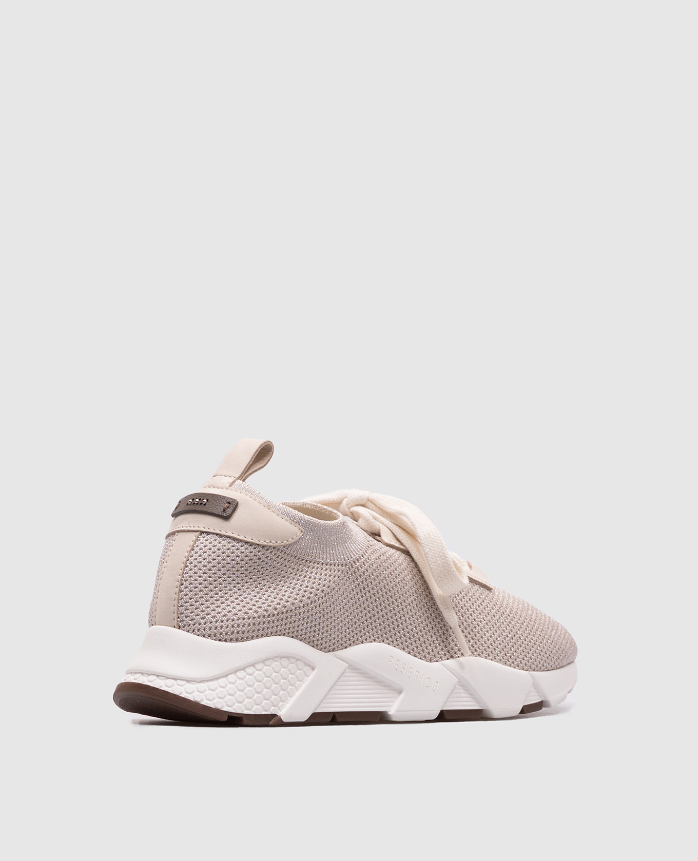 

Beige sneakers with lurex Peserico