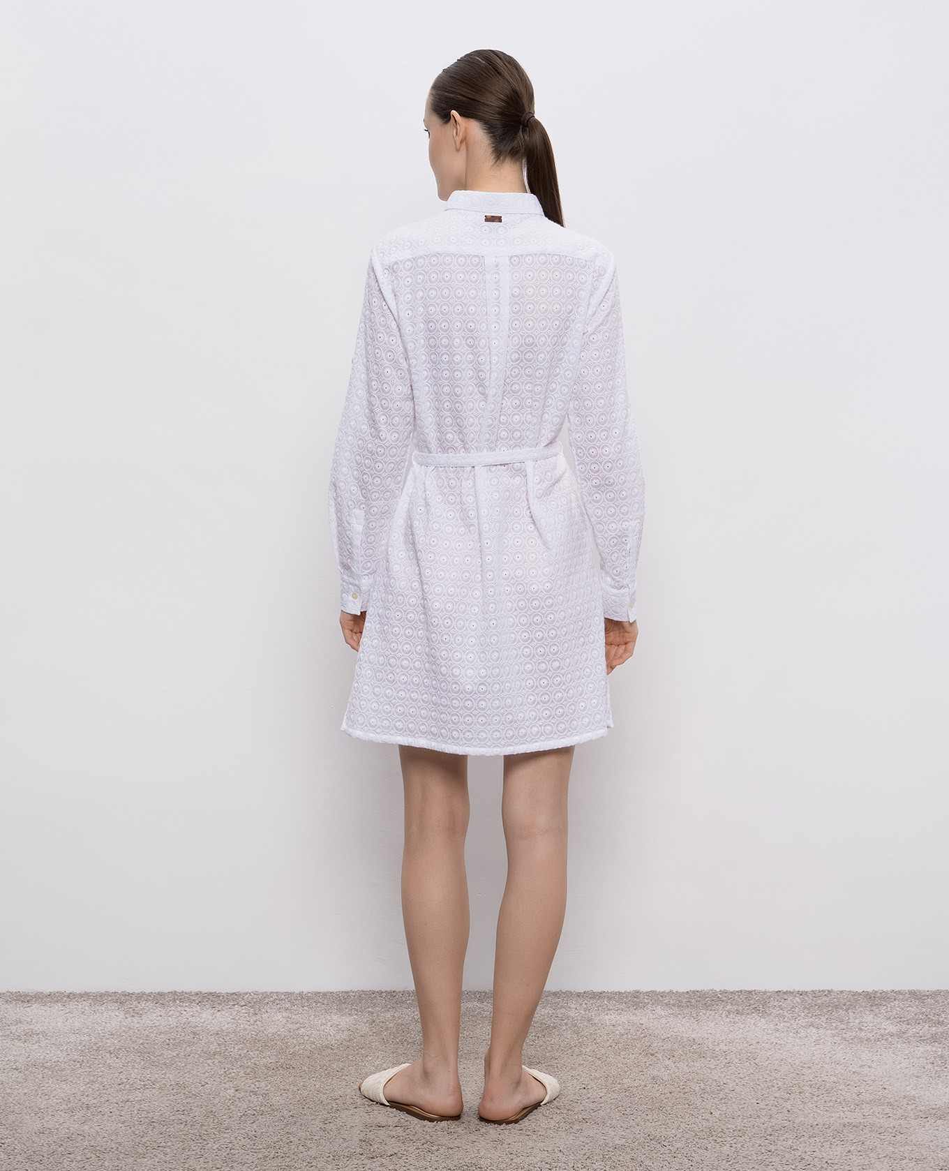 

Florence white shirt dress with broderie embroidery Vilebrequin