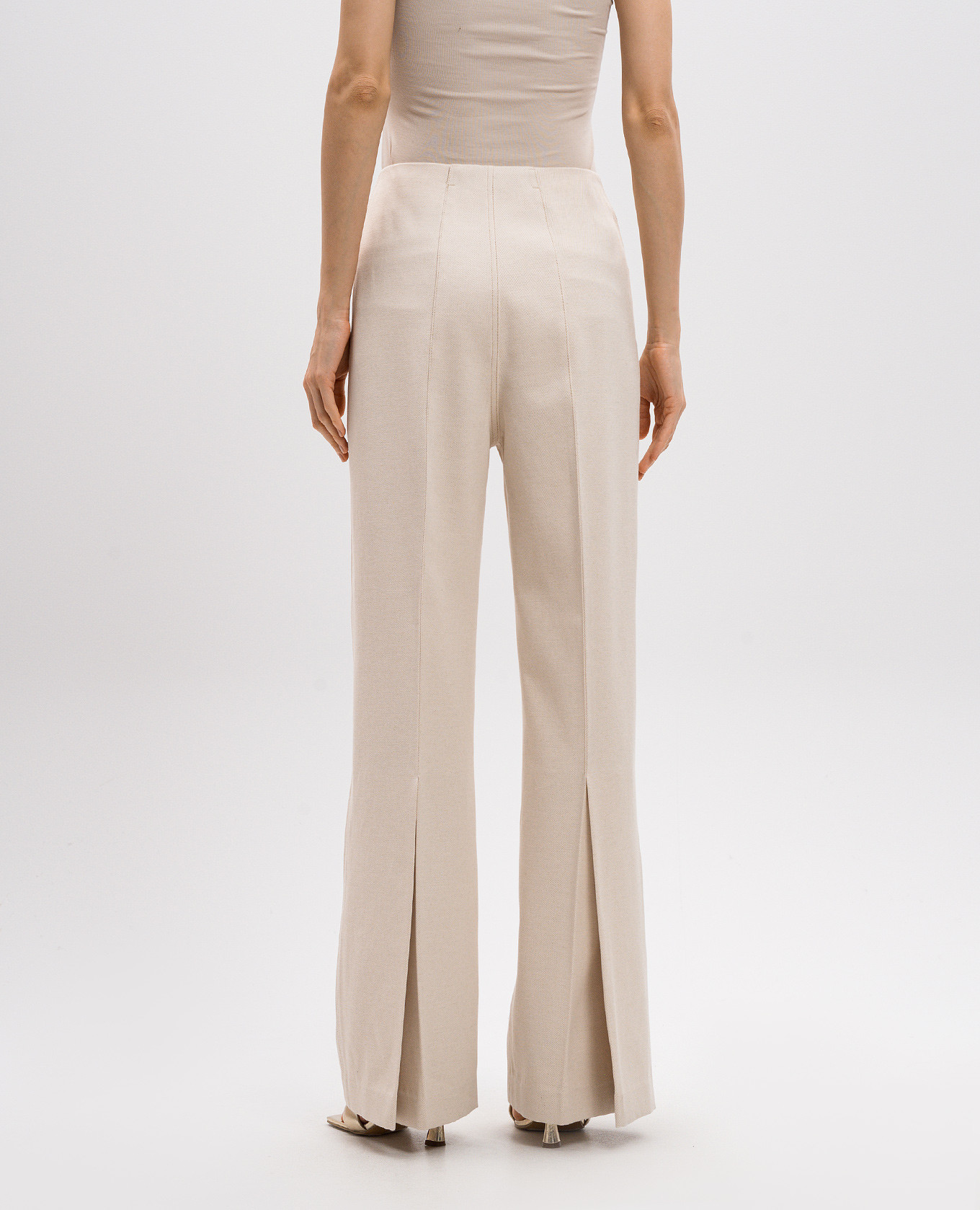 

Beige flared pants with wool Philosophy di Lorenzo Serafini