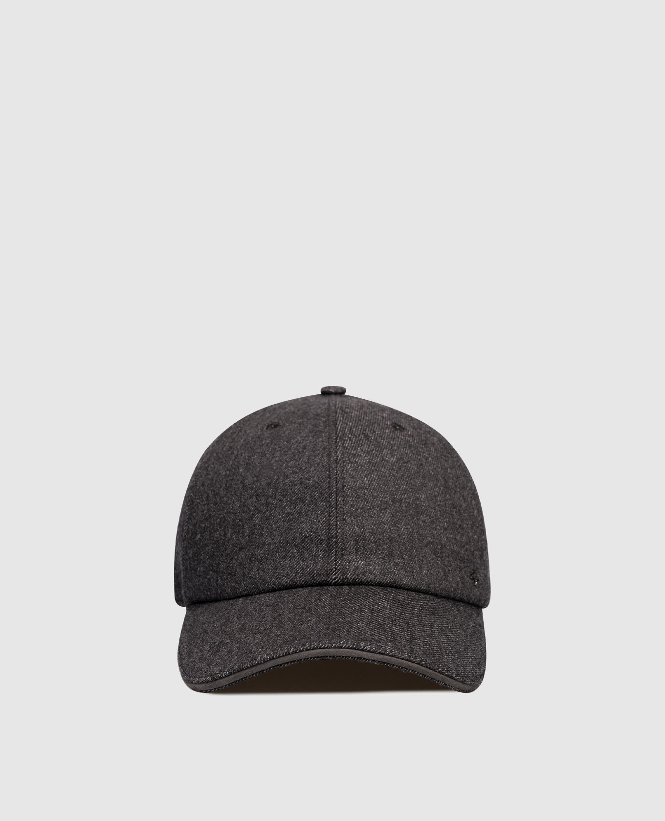 

Grey cashmere cap with logo Stefano Ricci