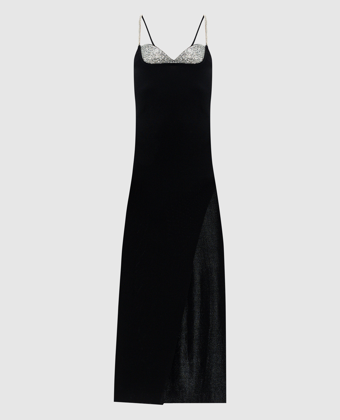 

Black dress with crystals Balmain