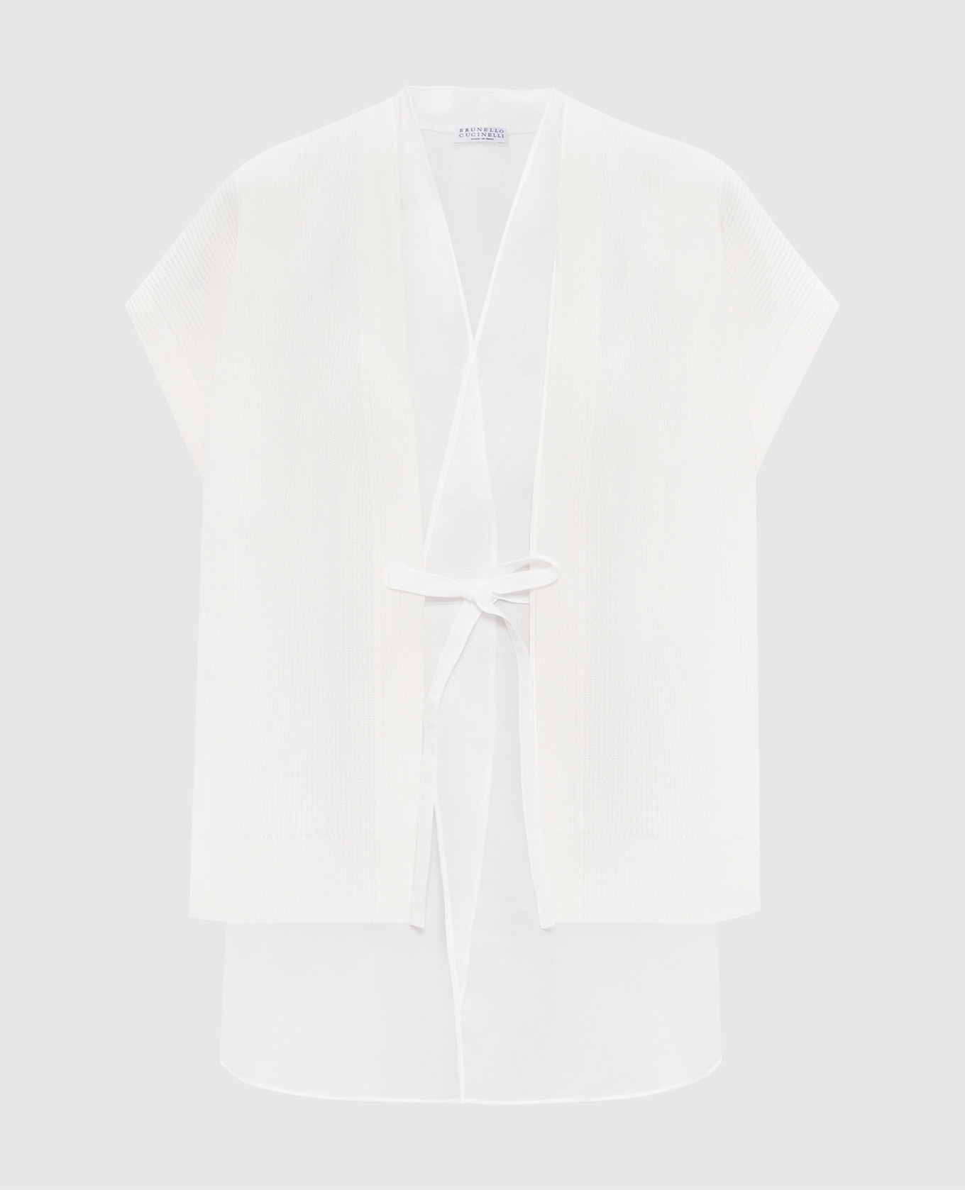 

White Layered Cardigan Brunello Cucinelli