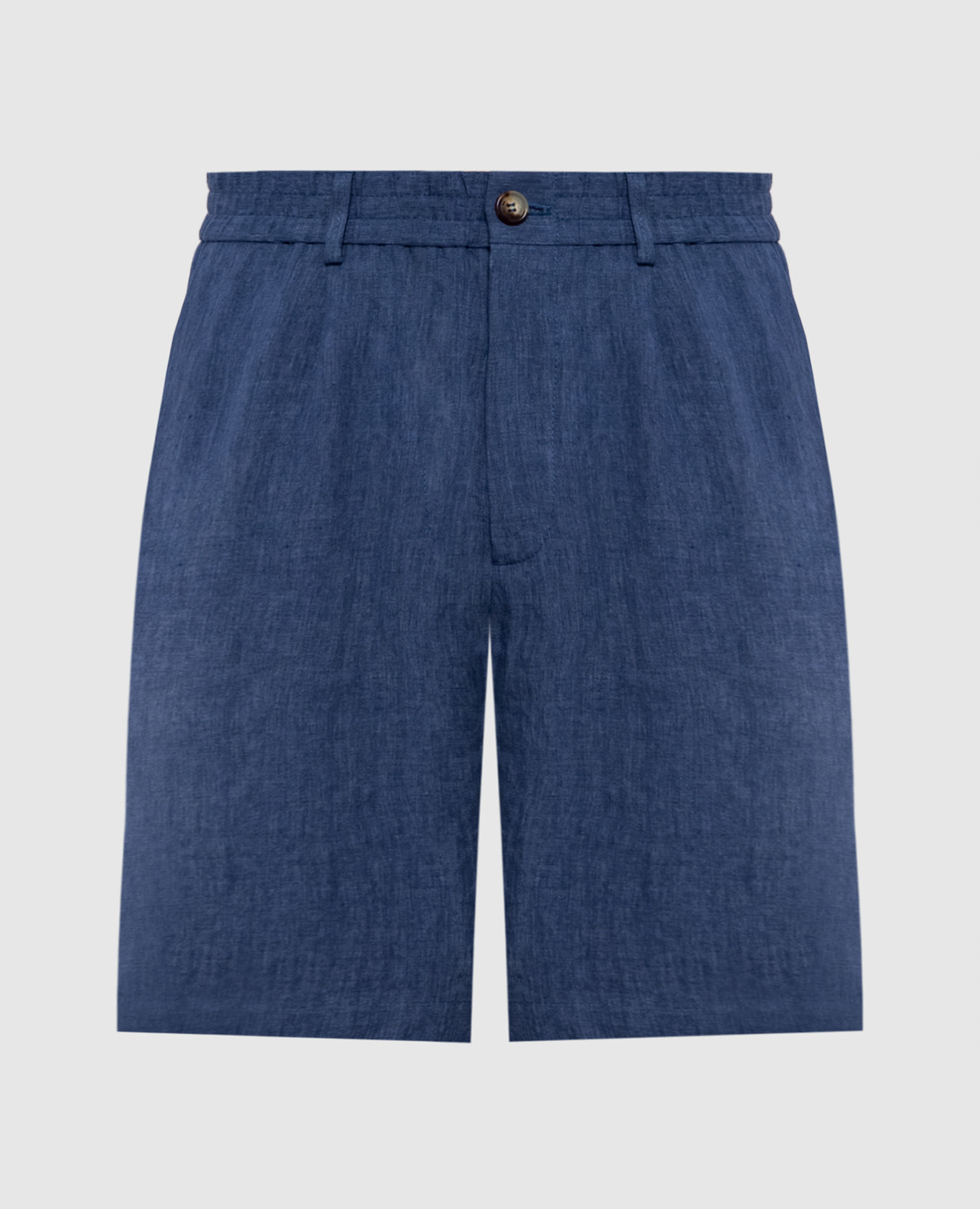 Blue linen shorts Brunello Cucinelli