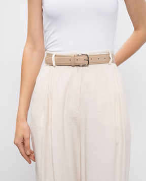 Babe Pay Pls Beige leather belt 0C004