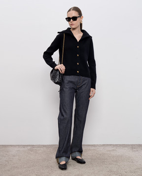 Bottega Veneta Black wool cardigan 804599V4QJ0
