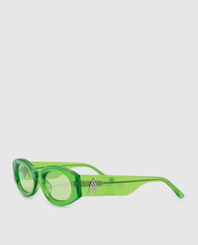 The Attico by Linda Farrow Green sunglasses BERTA ATTICO38C6