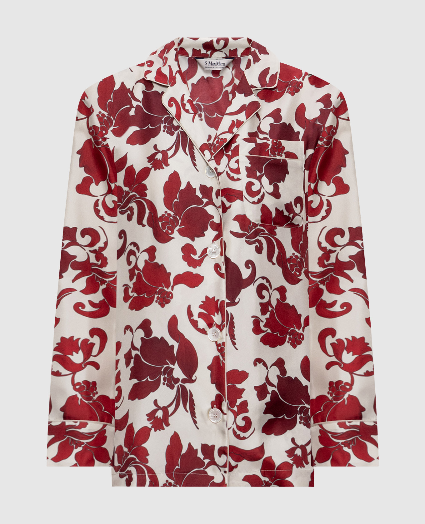 ALAN gray printed silk blouse Max Mara