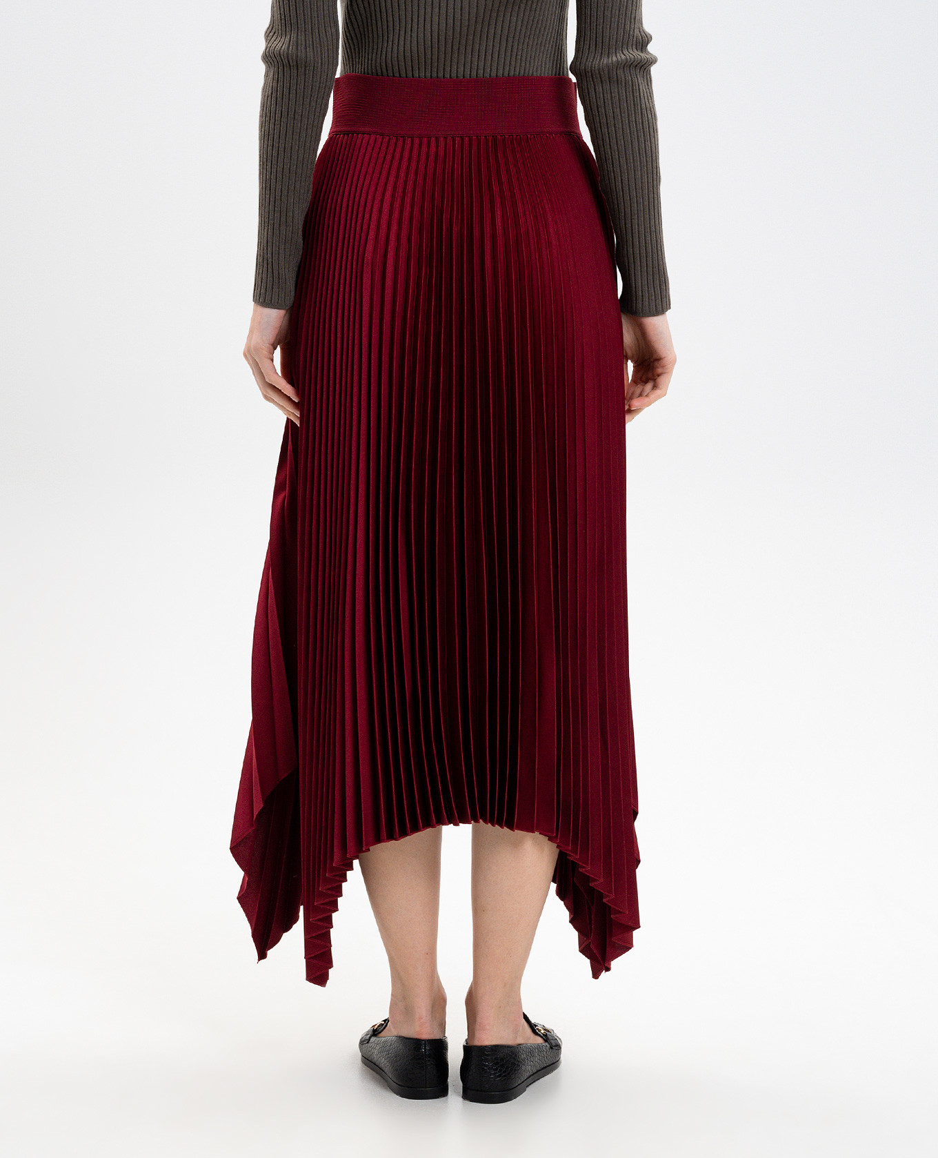 

Burgundy pleated skirt Ade JOSEPH