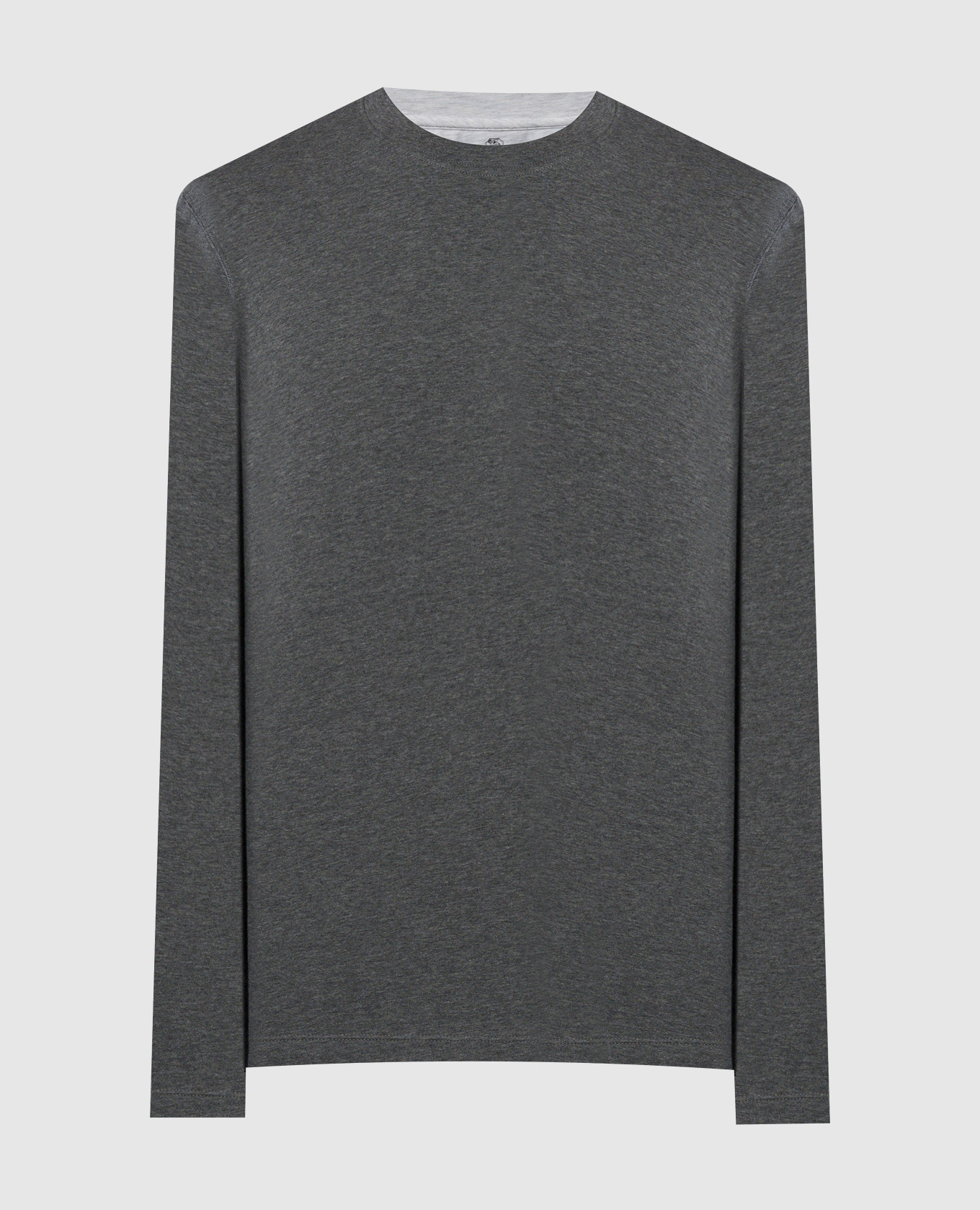 

Gray melange longsleeve Brunello Cucinelli, Grey