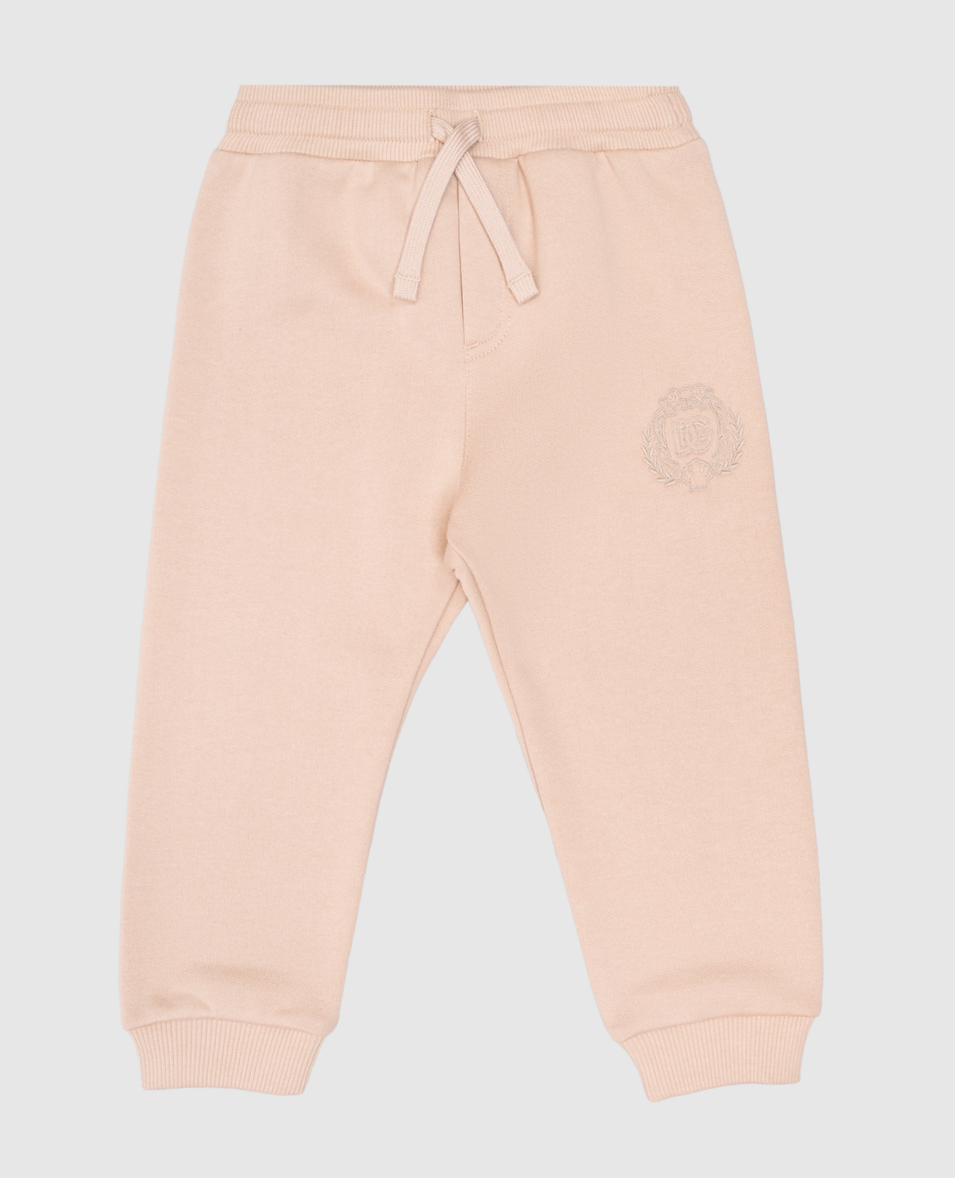 

Children's beige sweatpants with DG logo monogram embroidery Dolce&Gabbana