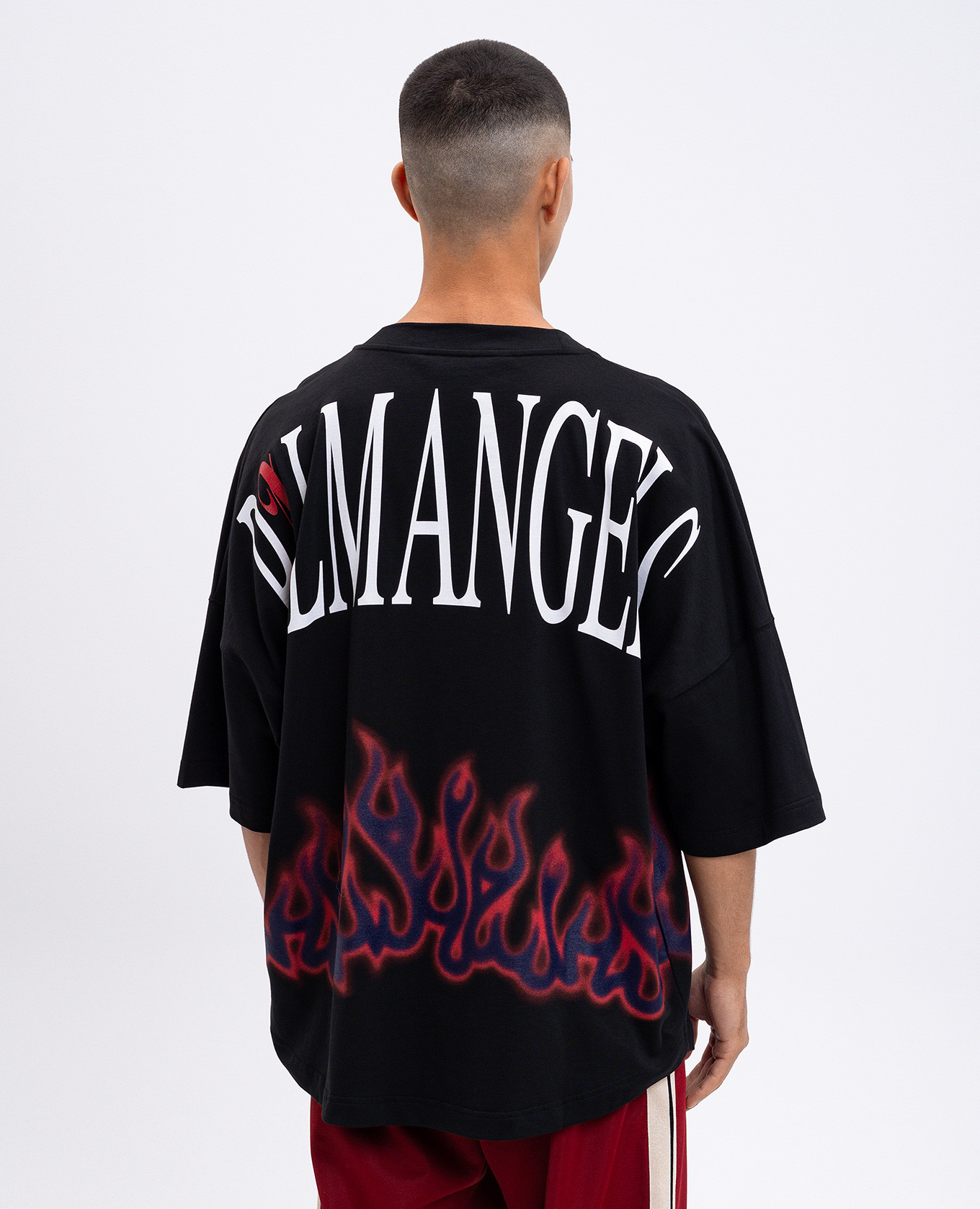 Black Flames T-shirt Palm Angels 4
