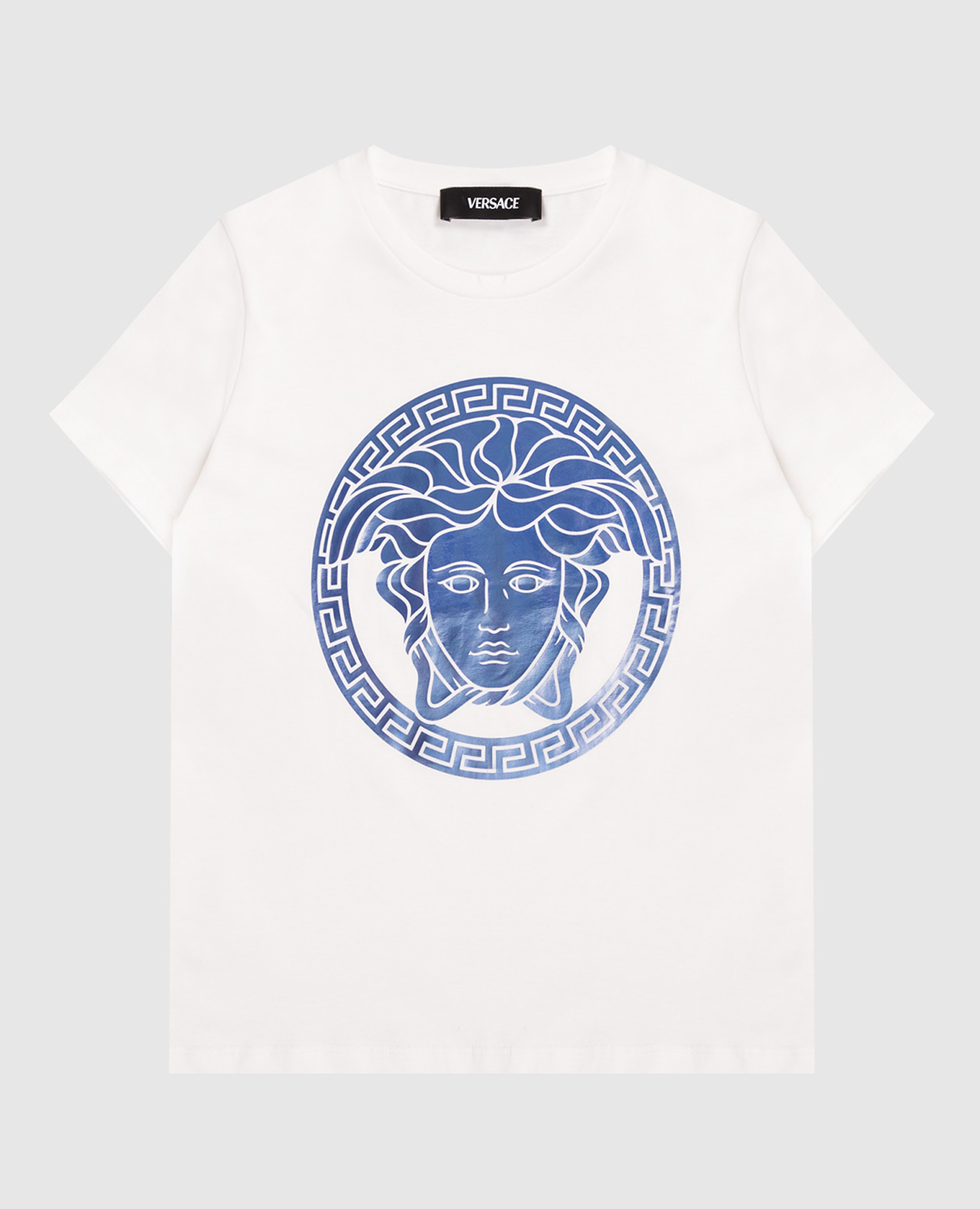 Children&#39;s white Medusa T-shirt Versace