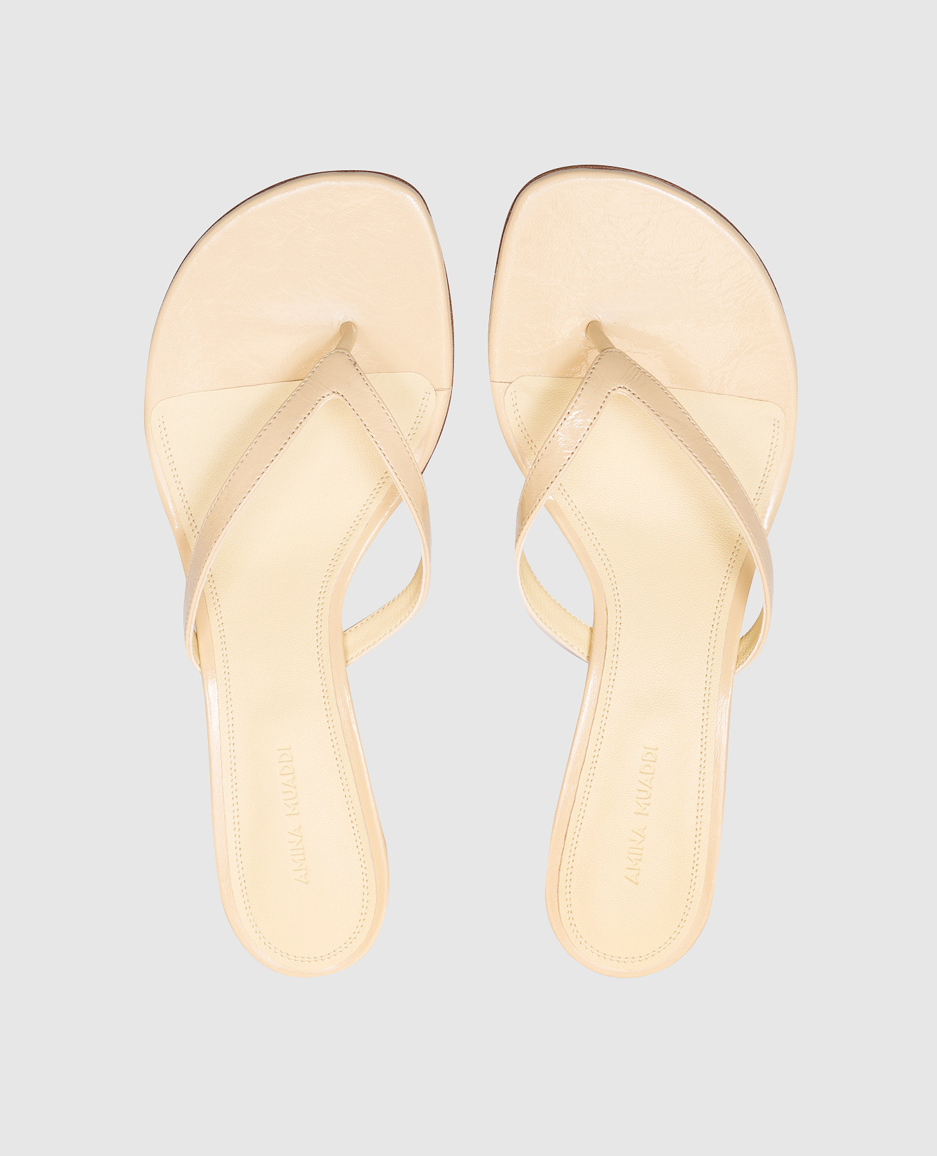 

Juliette yellow leather mules Amina Muaddi