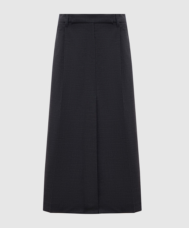 スカート BRUNELLO CUCINELLI Women Skirts ML154G3665 GREY Brunello Cucinelli - Midi gray skirt made of wool ML154G3665