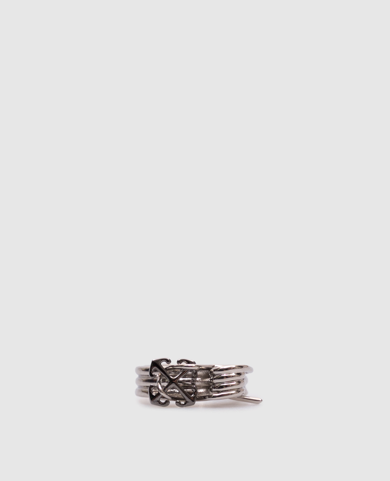 

Silver ring with Arrow emblem Off-White