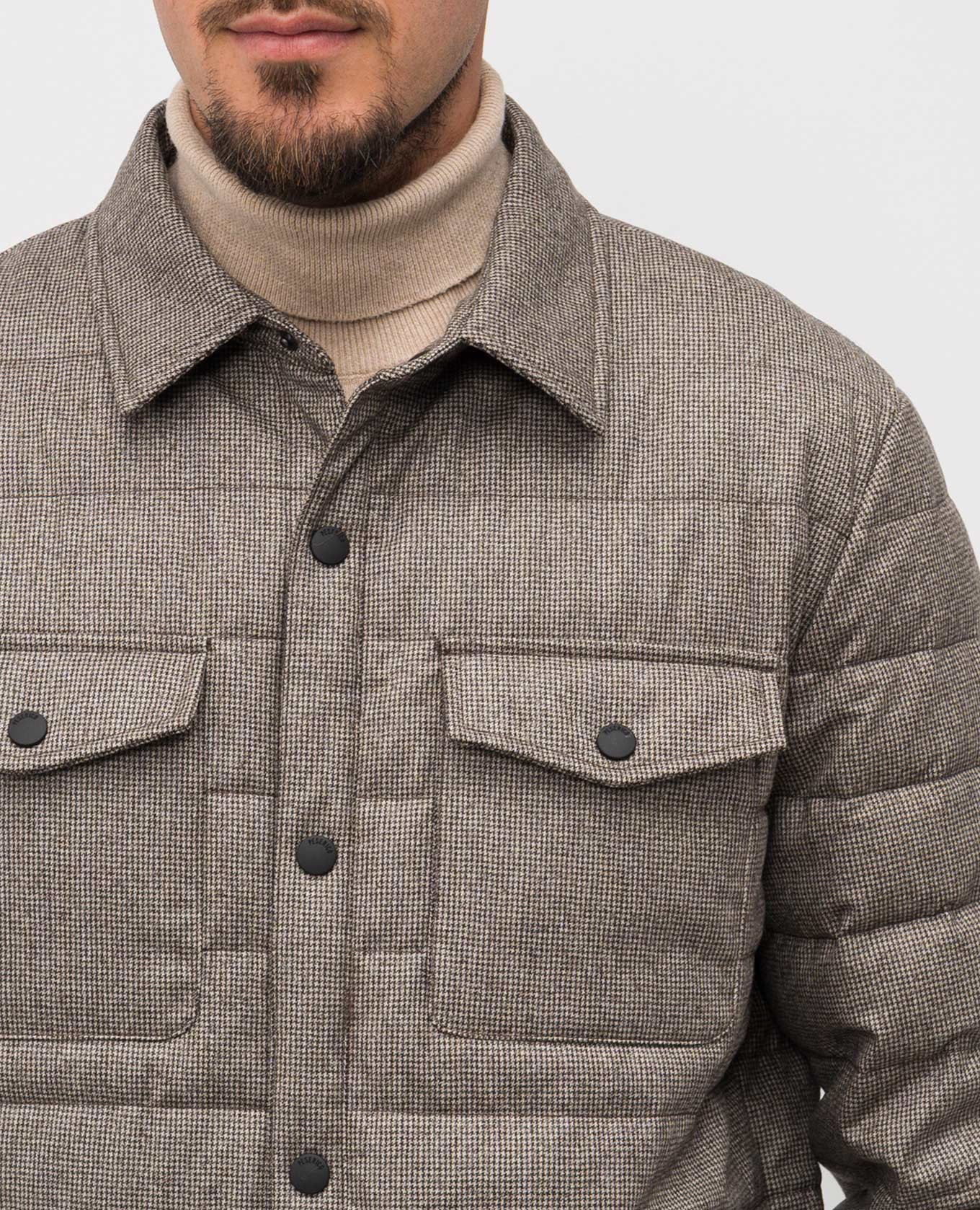 

Brown wool down jacket Peserico