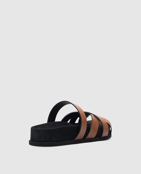 NEOUS Ibor brown leather flip-flops 00426A32IBORFLAT