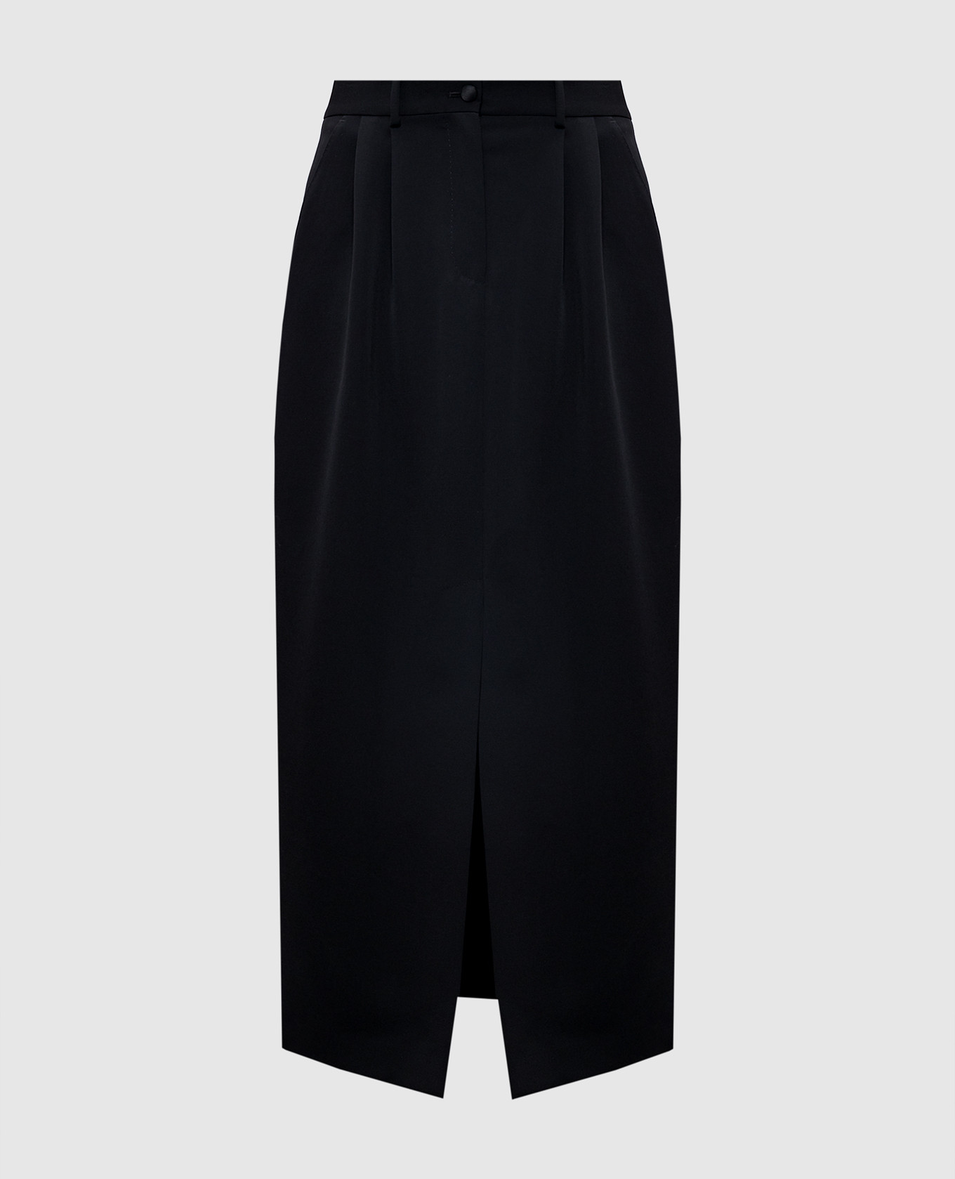 

Black wool and silk skirt with stripes Dolce&Gabbana