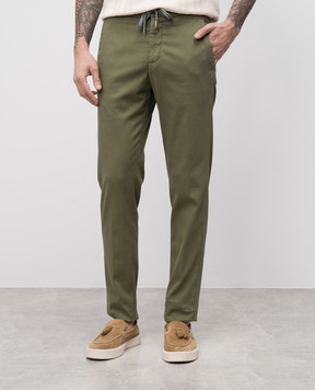 Marco Pescarolo Green silk pants CARACCIOLO5106