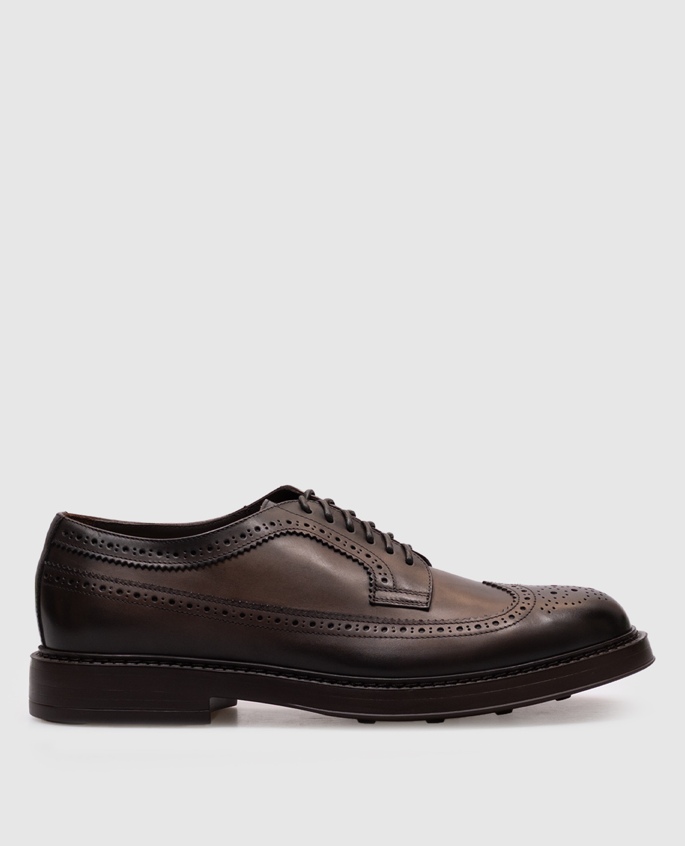 Black leather brogues Doucal's