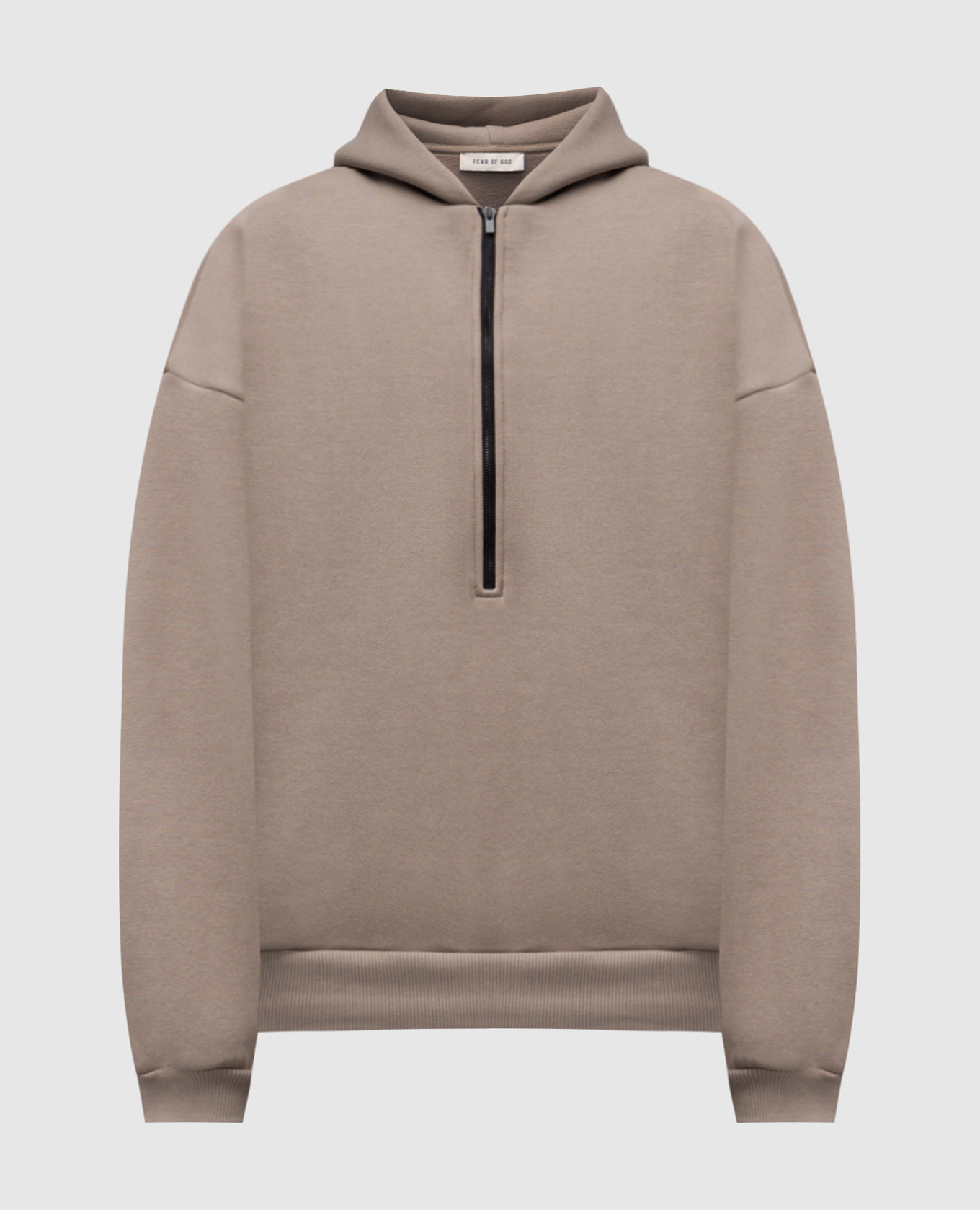 Beige hoodie with zipper Fear of God