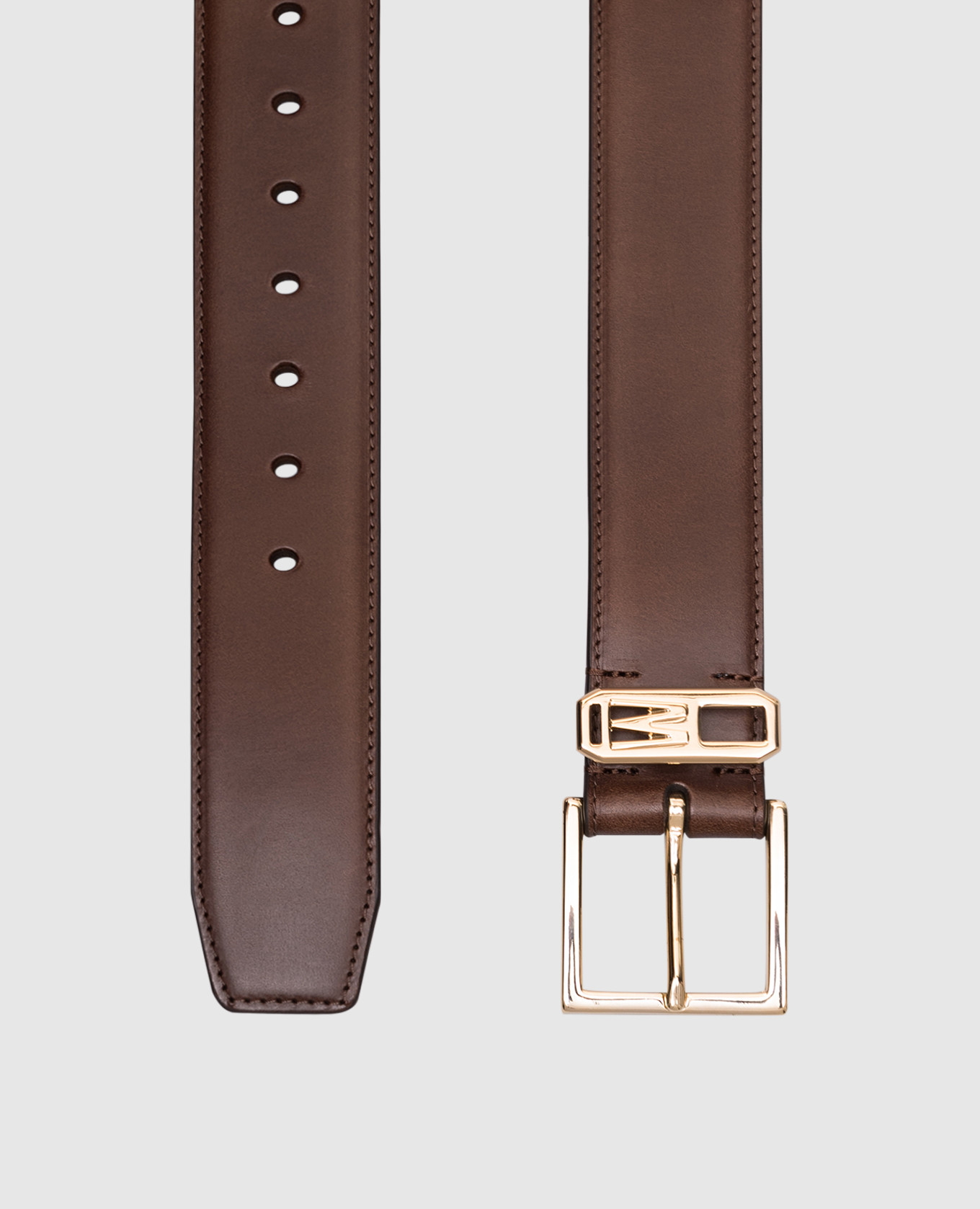 

Brown leather belt LIVY MooRER