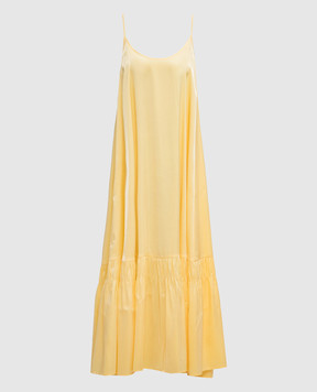 AERON Yellow satin dress IMOGEN IMOGEN
