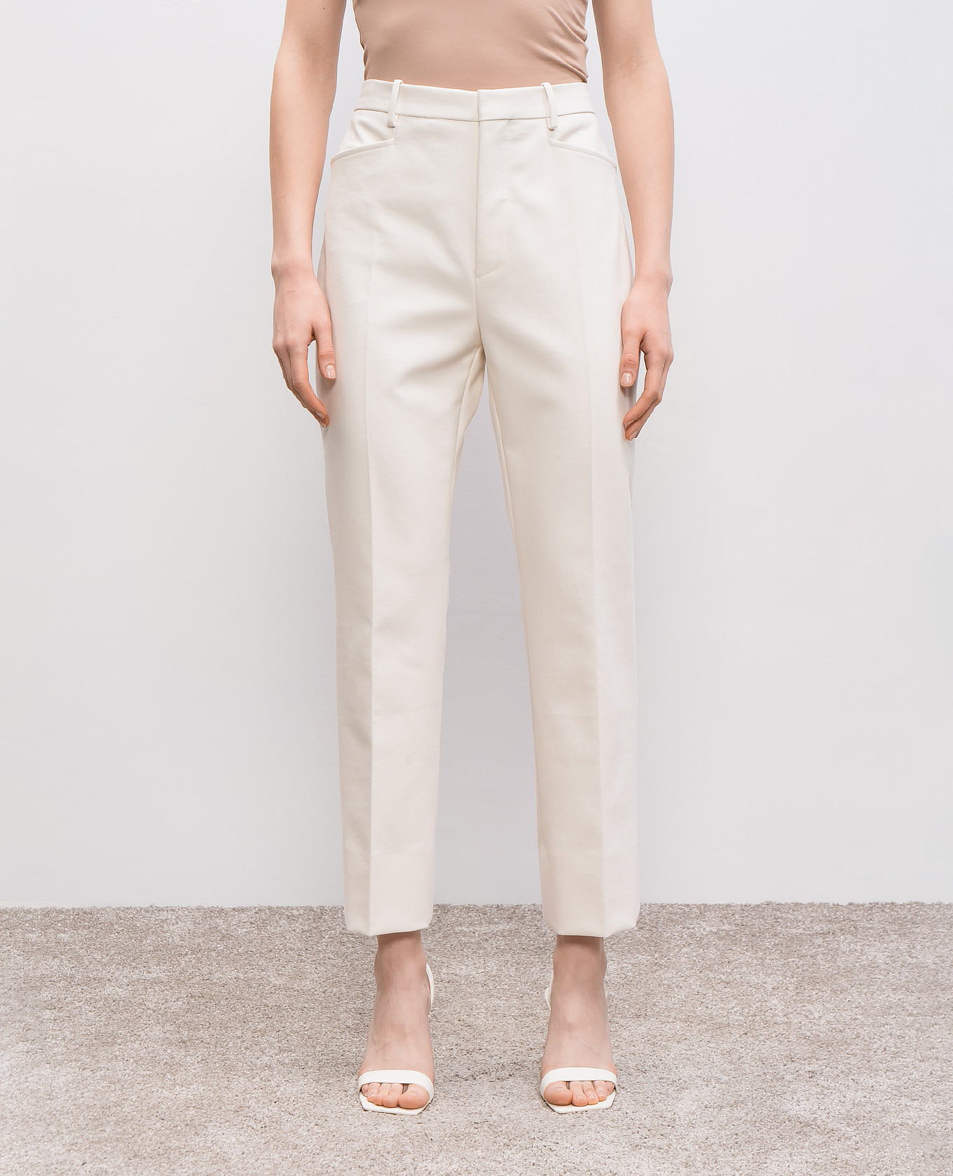 White high-rise pants Tom Ford 3