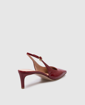Gianvito Rossi Christina red patent leather slingbacks G9553955RICNUI