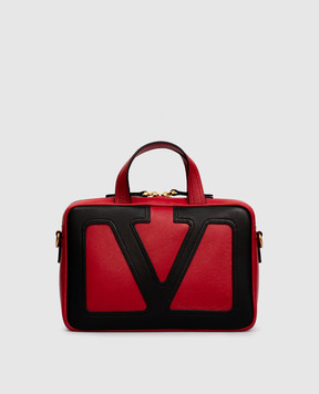 Valentino Viva Superstar red leather crossbody bag 7W2B0R73PTJ