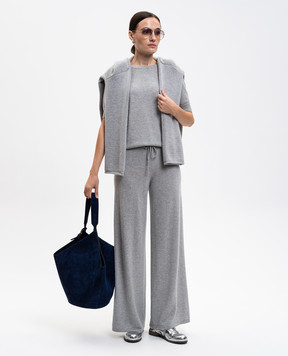 LISA YANG Gray Sofi cashmere pants 202143