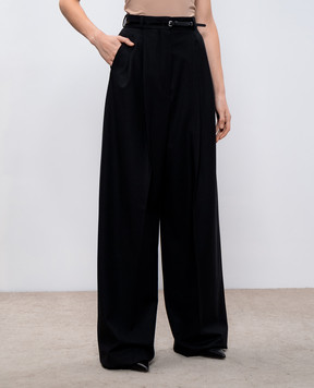 Max Mara Sportmax Black pants made of wool KIENS12