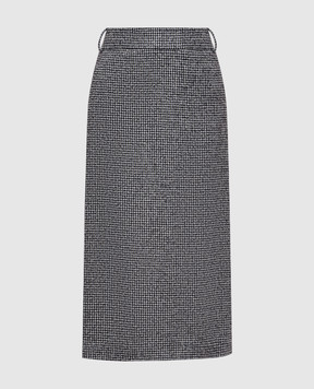 Ermanno Scervino Patterned wool skirt D472O711WGO