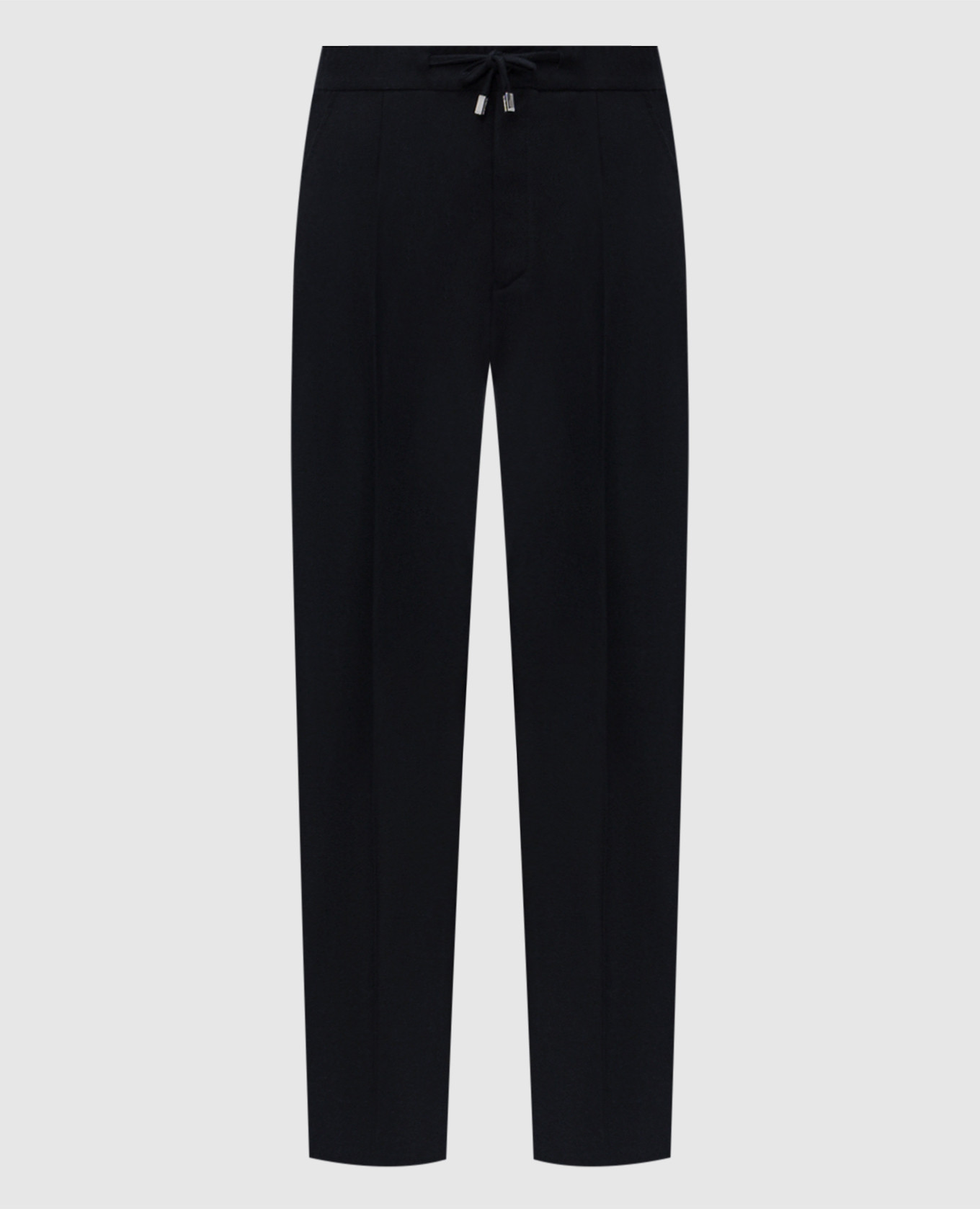 Blue wool and cashmere pants Enrico Mandelli