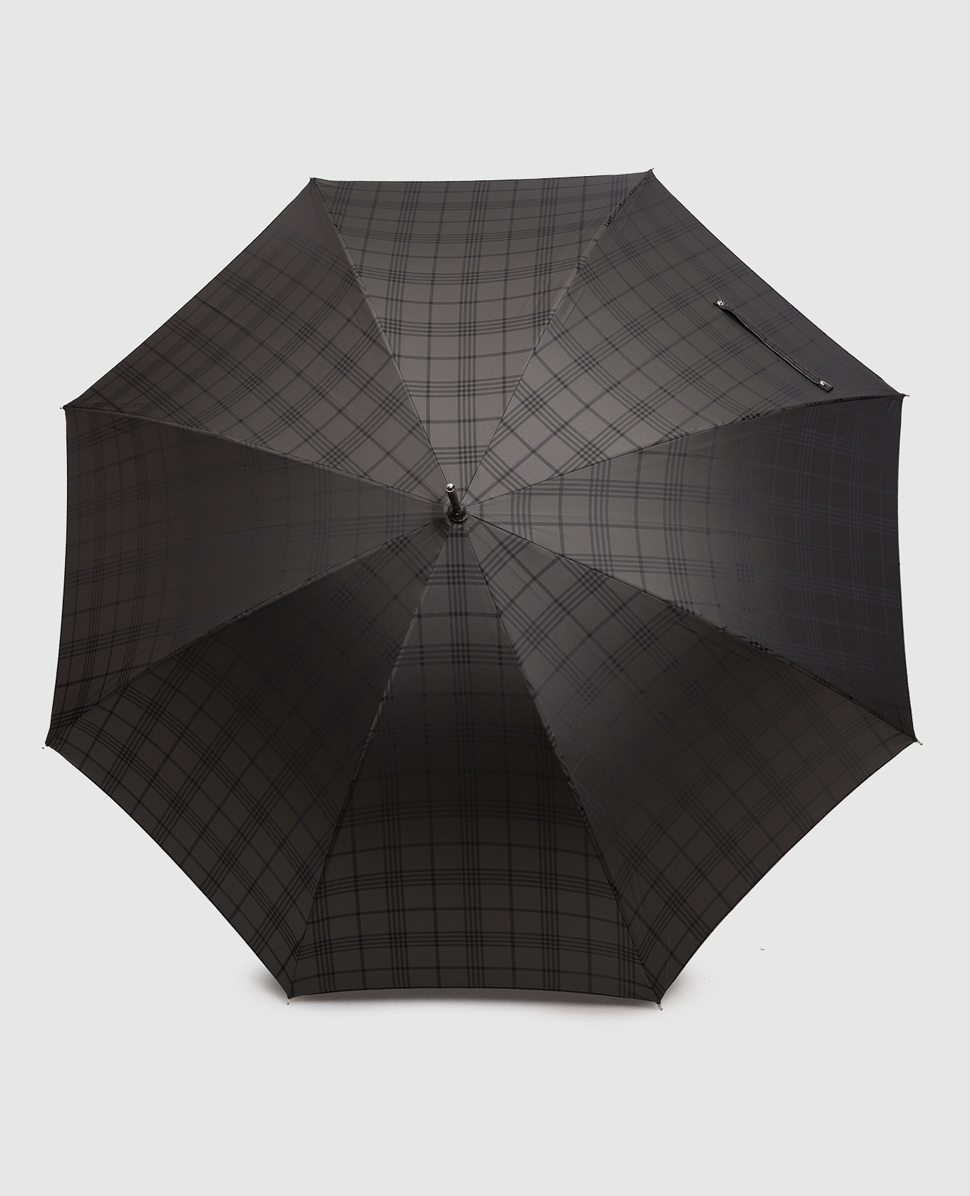 

Gray checkered umbrella with owl handle Pasotti, Grey