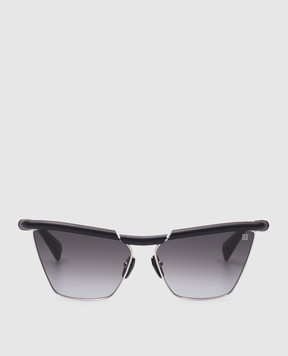 Balmain Victoire black sunglasses with logo BPS169B60