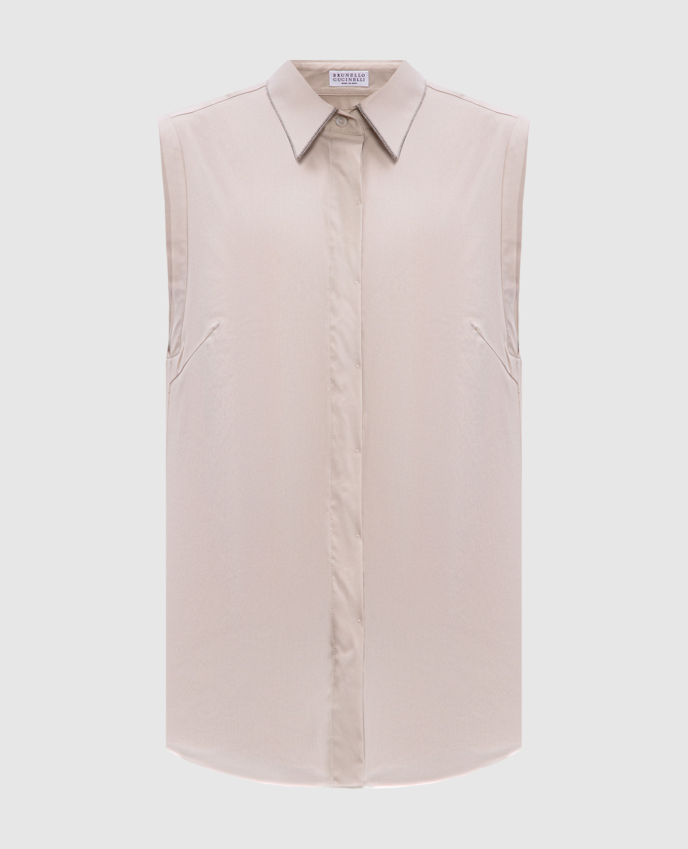 

Beige top with monil chain Brunello Cucinelli