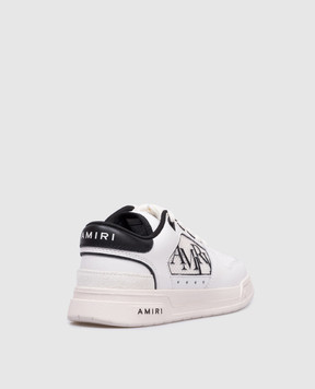 AMIRI Children's white leather sneakers with a logo AKFOSR1006