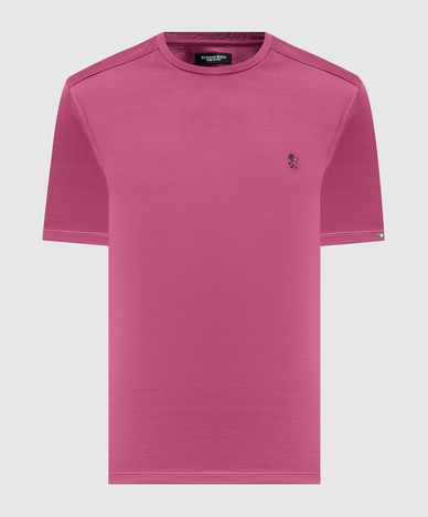 Burgundy t-shirt with monogram